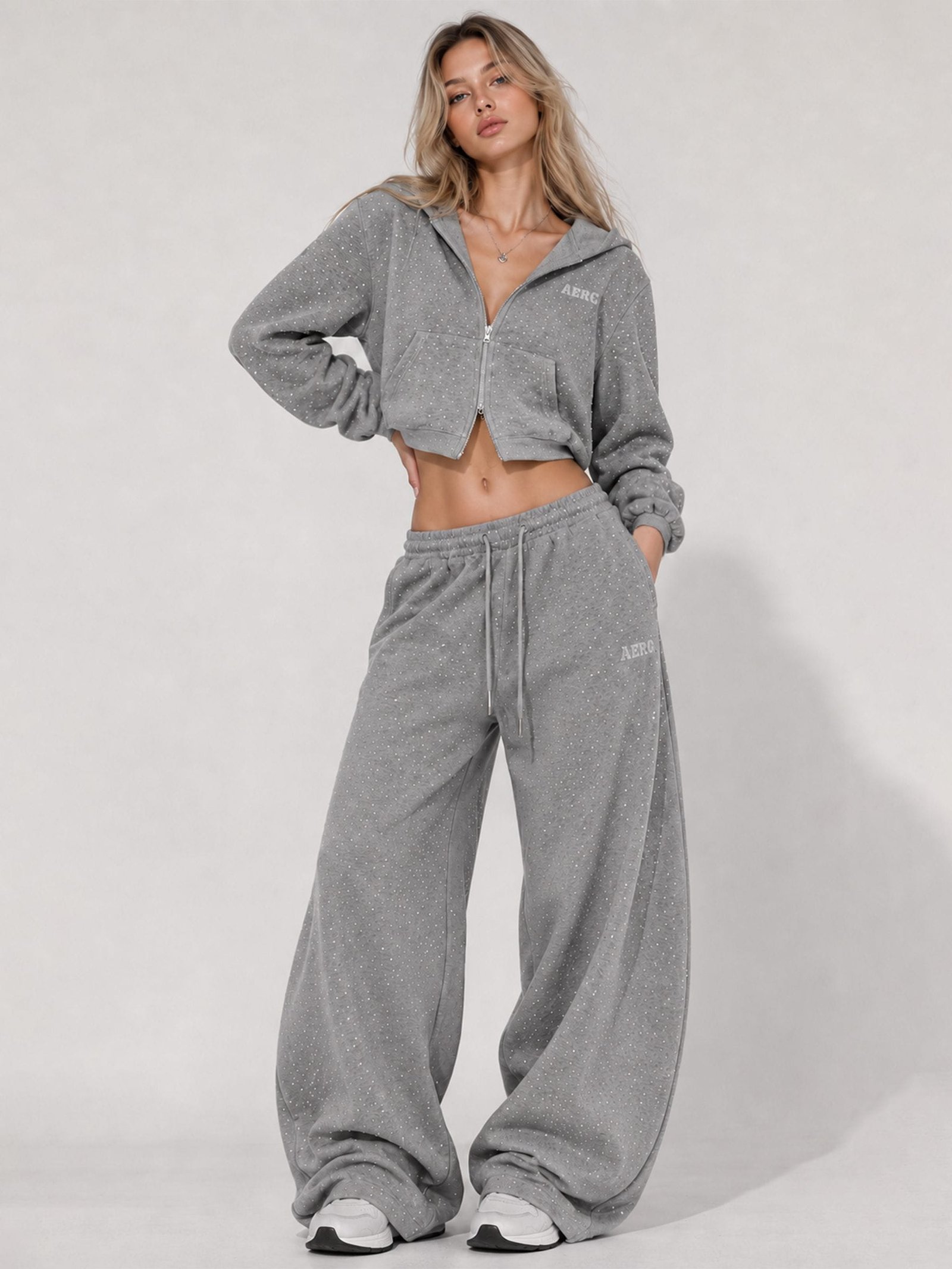 Aelfric Eden Rhinestone Hoodie Sets