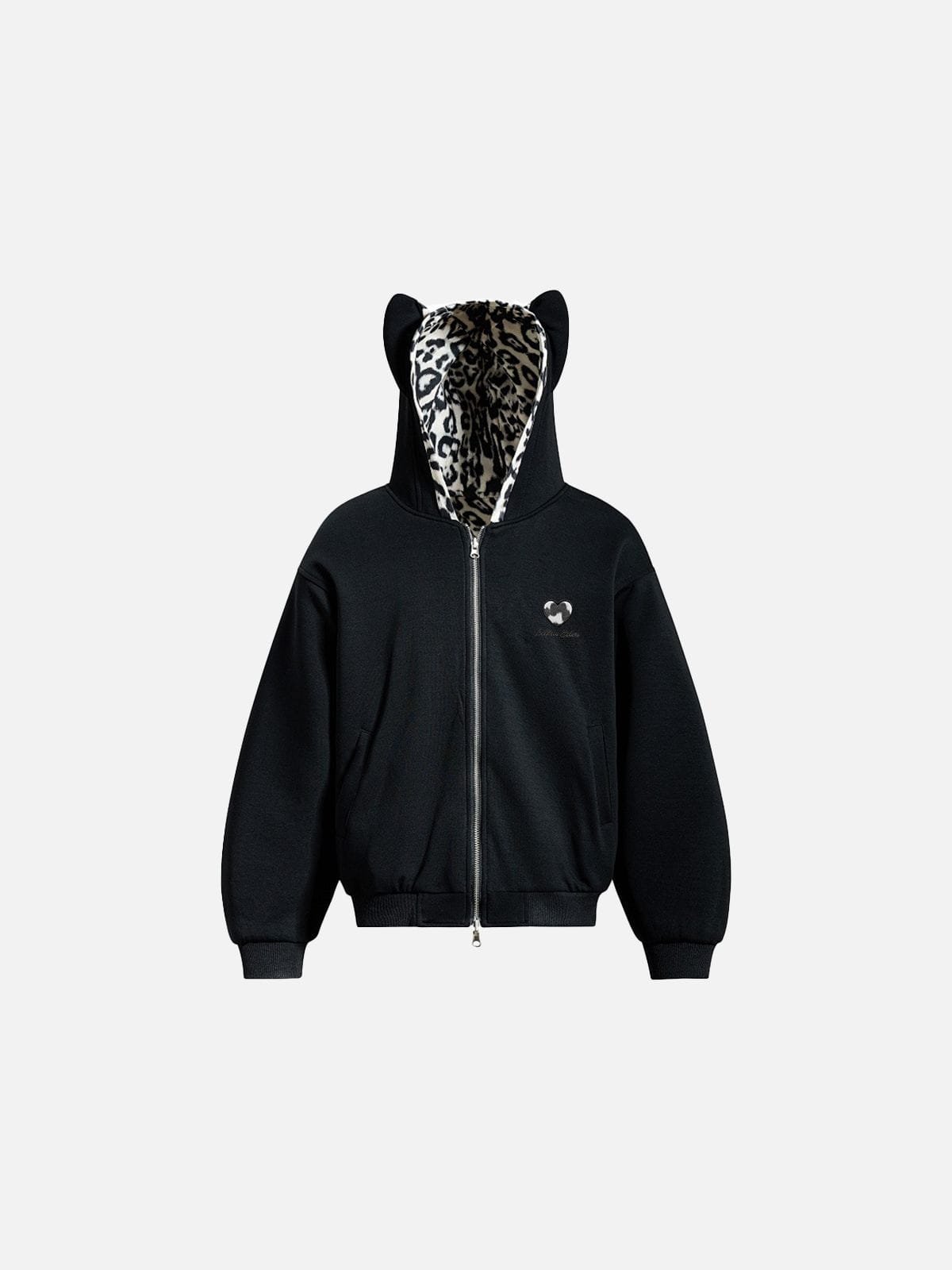 Aelfric Eden Reversible Leopard Zip Up Hoodie