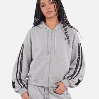 Aelfric Eden Boxy Panel Zip Up Hoodie