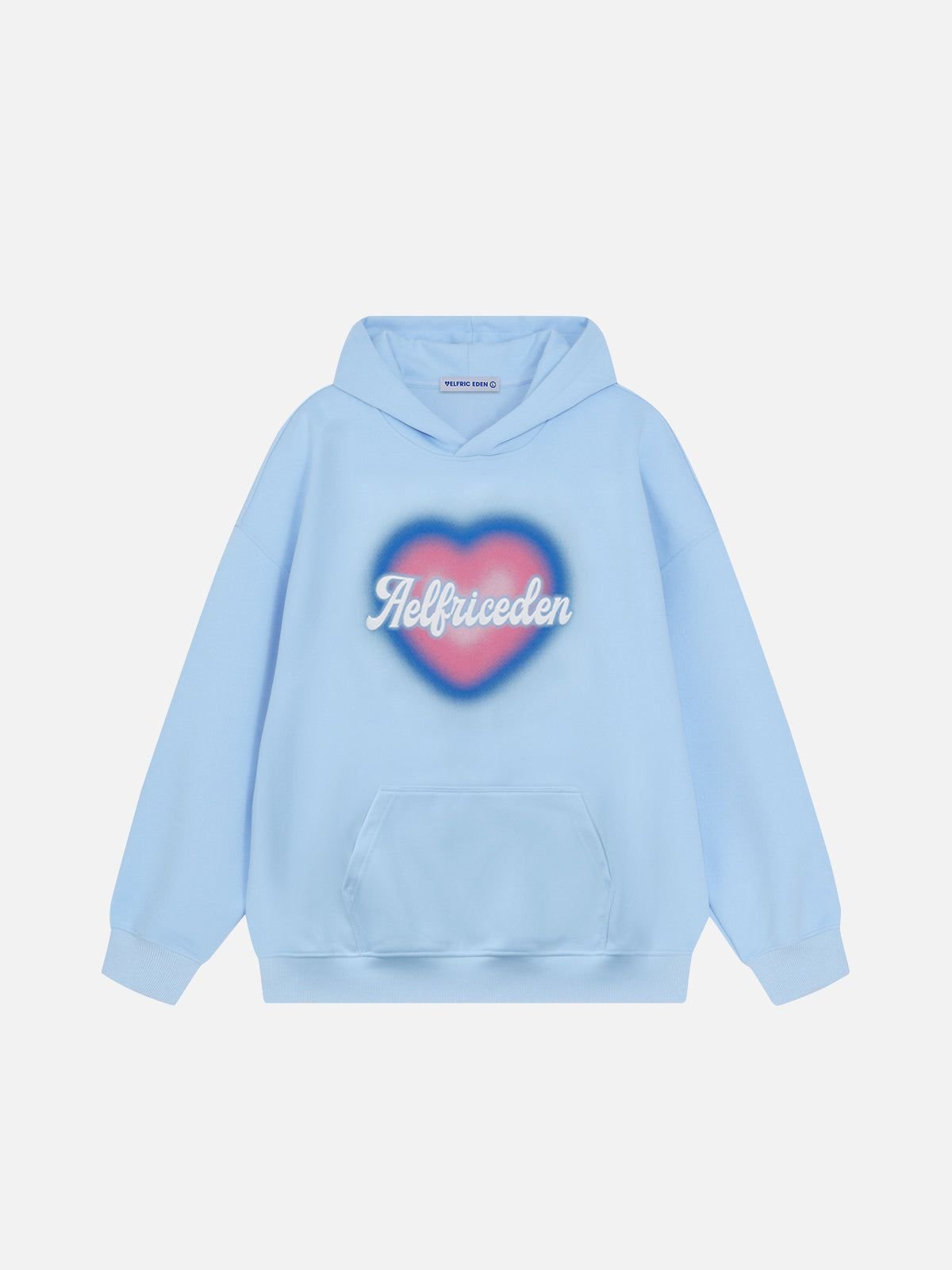 Aelfric Eden Dip Dye Heart Graphic Pullover Hoodie