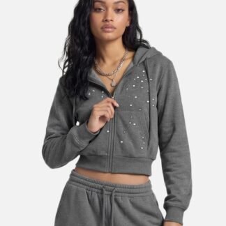 Aelfric Eden Studded Zip Up Hoodie