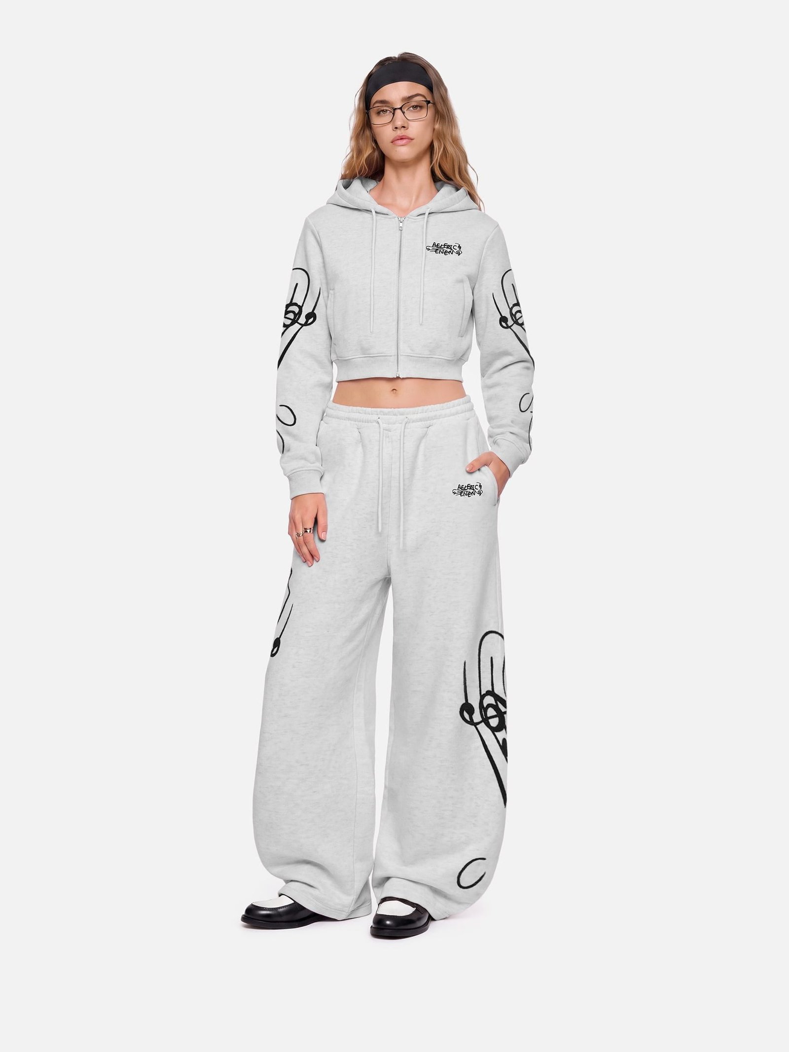 Aelfric Eden Slim Music Note Hoodie Sets