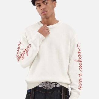 Aelfric Eden Script Embroidery Sweater
