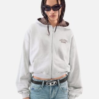 [Pre-Order] Aelfric Eden Boxy Leopard Lined Zip Up Hoodie