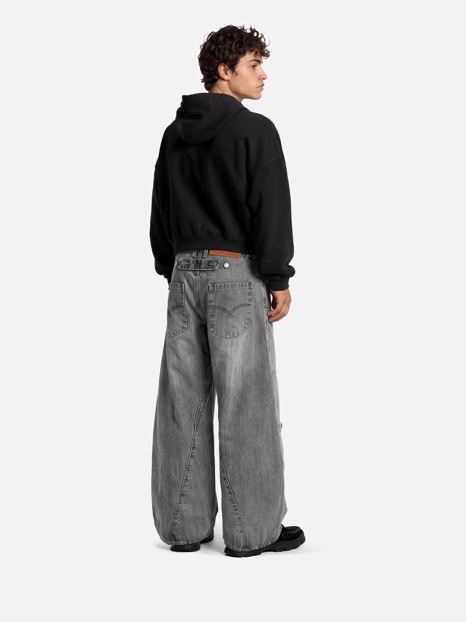 Aelfric Eden Boxy Fireman Clasp Zip Up Hoodie