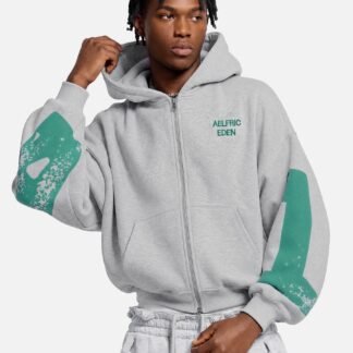 Aelfric Eden Boxy Graphic Zip Up Hoodie
