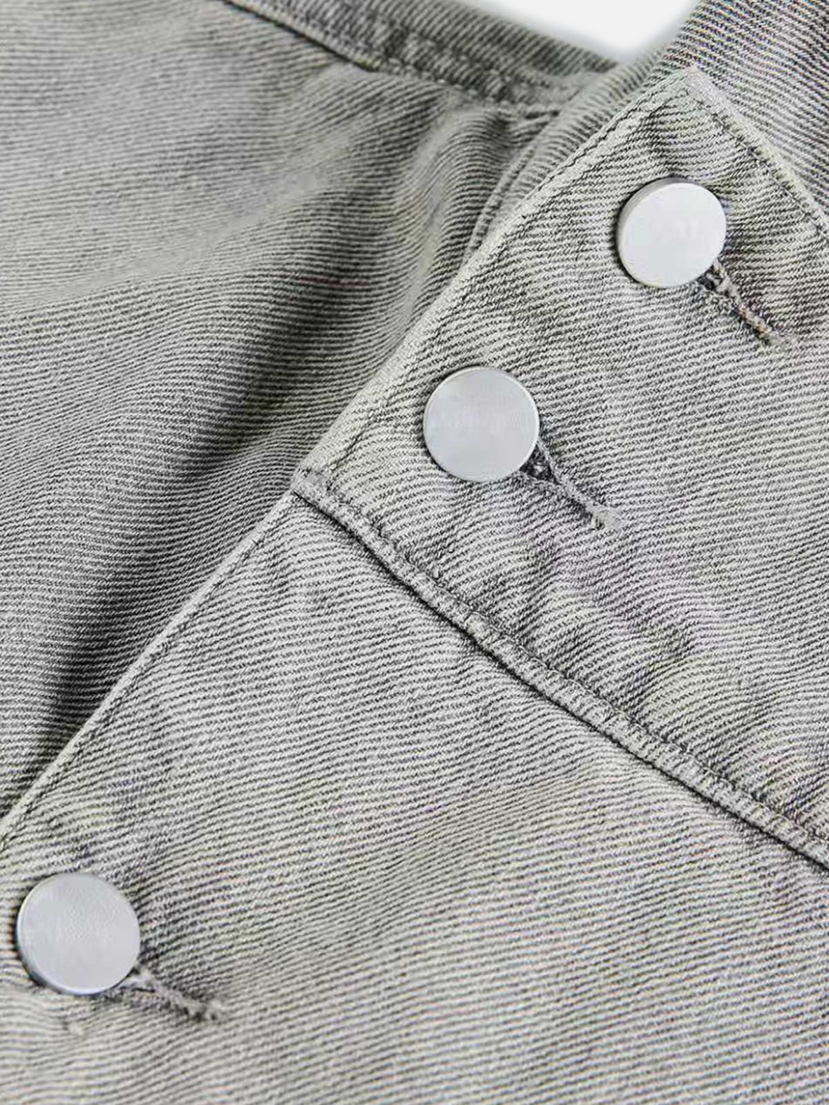 Aelfric Eden Washed Stand Collar Denim Jacket