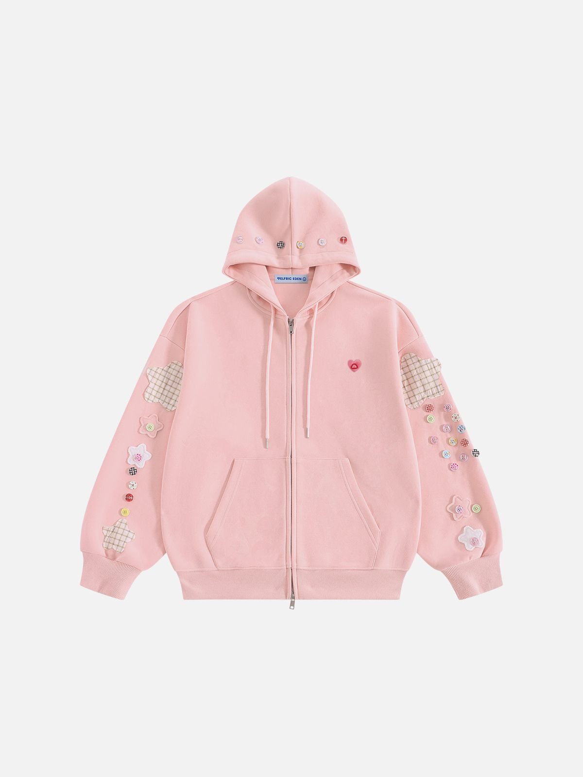 Aelfric Eden Star Patch Zip Up Hoodie