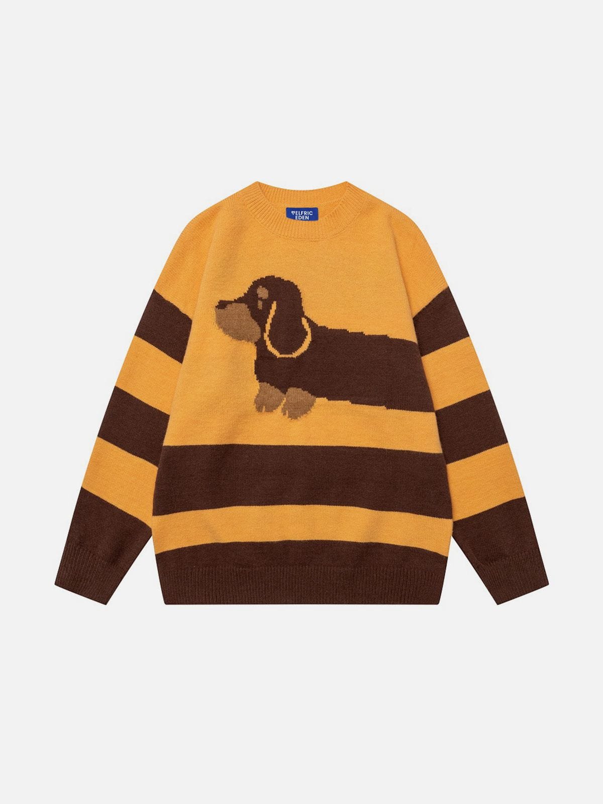 Aelfric Eden Striped Dachshund Sweater