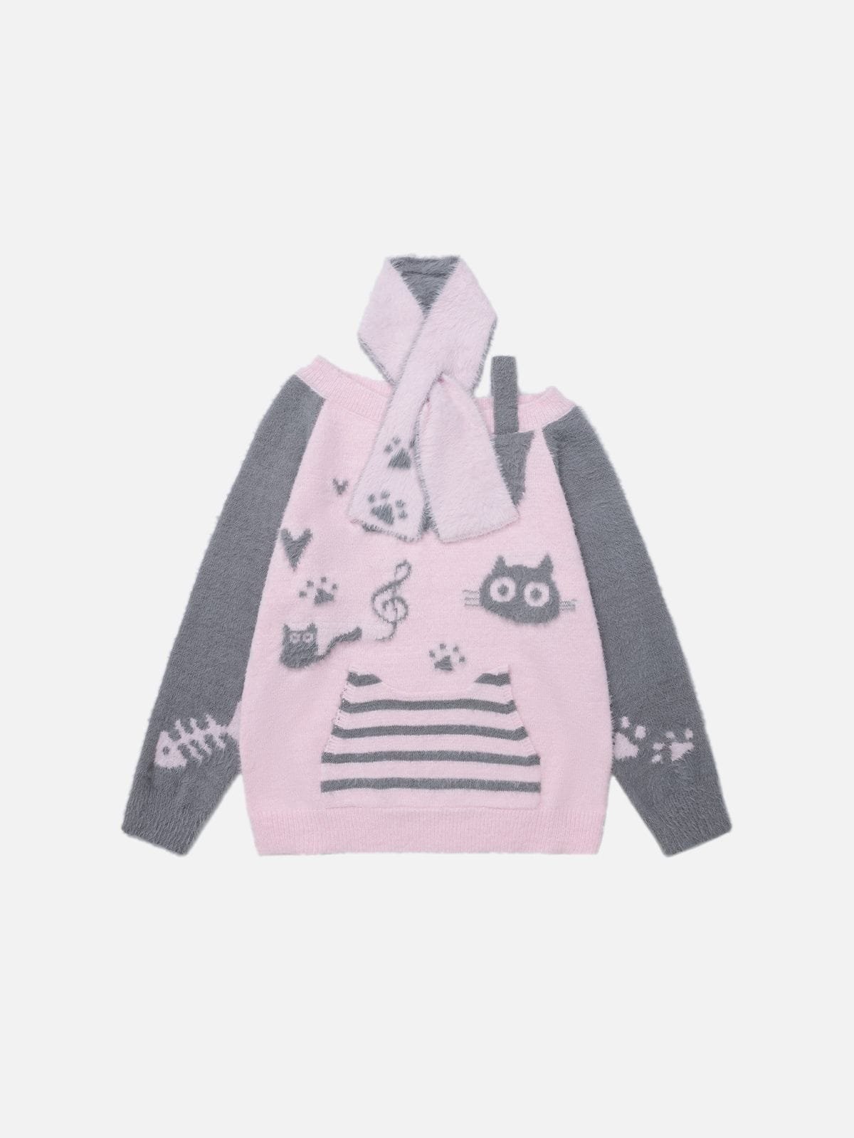Aelfric Eden Cat Off-The-Shoulder Sweater