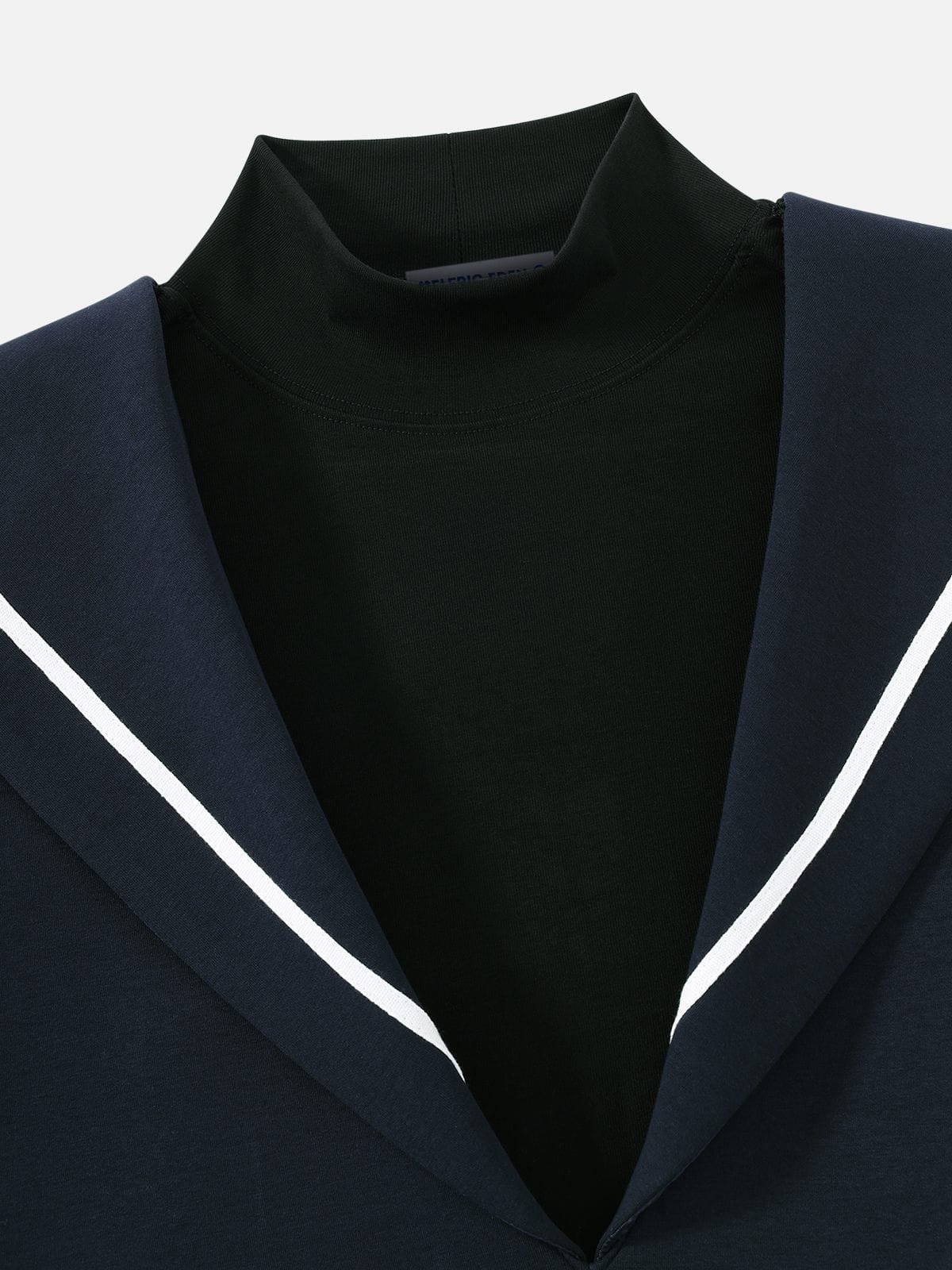 Aelfric Eden Striped Sailor Collar Pullover Hoodie