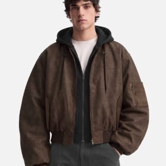 Aelfric EdenTwo Layered Faux Suede Jacket