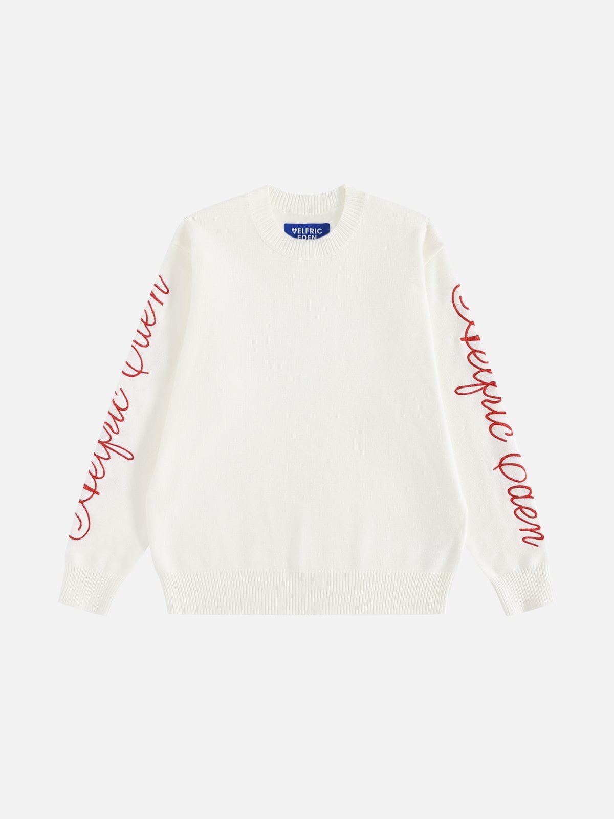 Aelfric Eden Script Embroidery Sweater