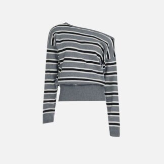 Aelfric Eden Striped Off-The-Shoulder Sweater