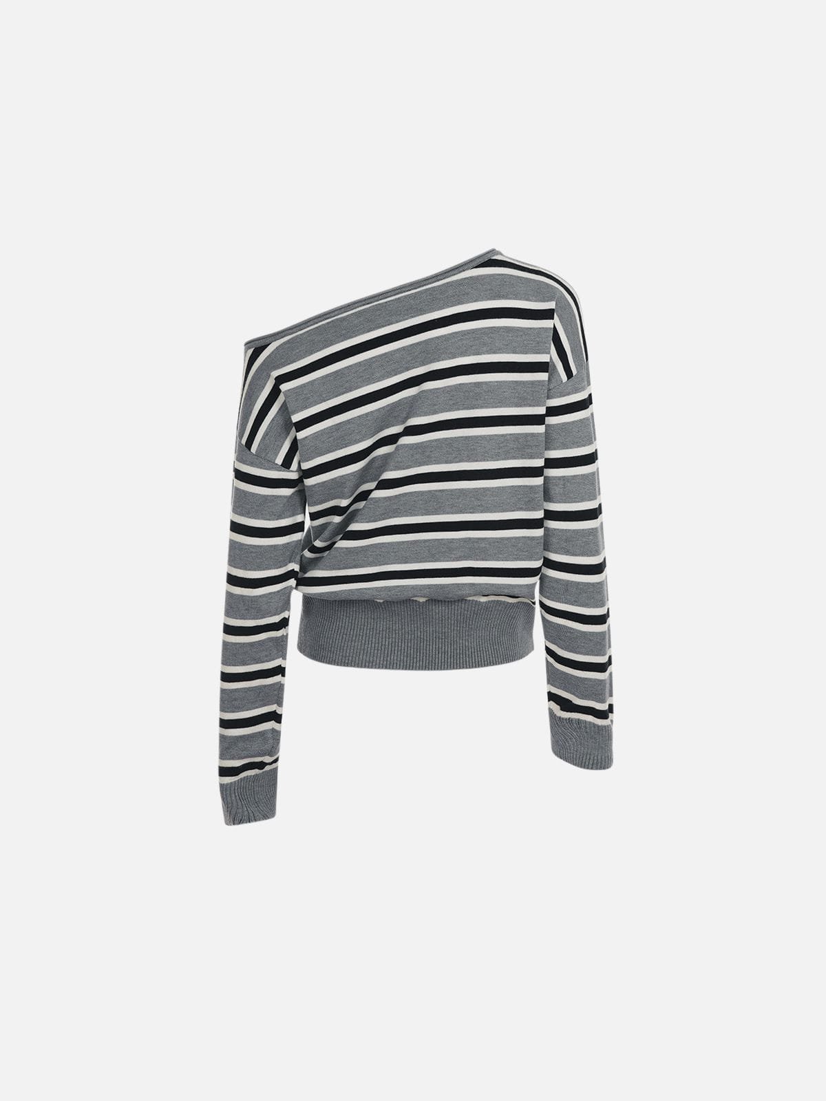 Aelfric Eden Striped Off-The-Shoulder Sweater