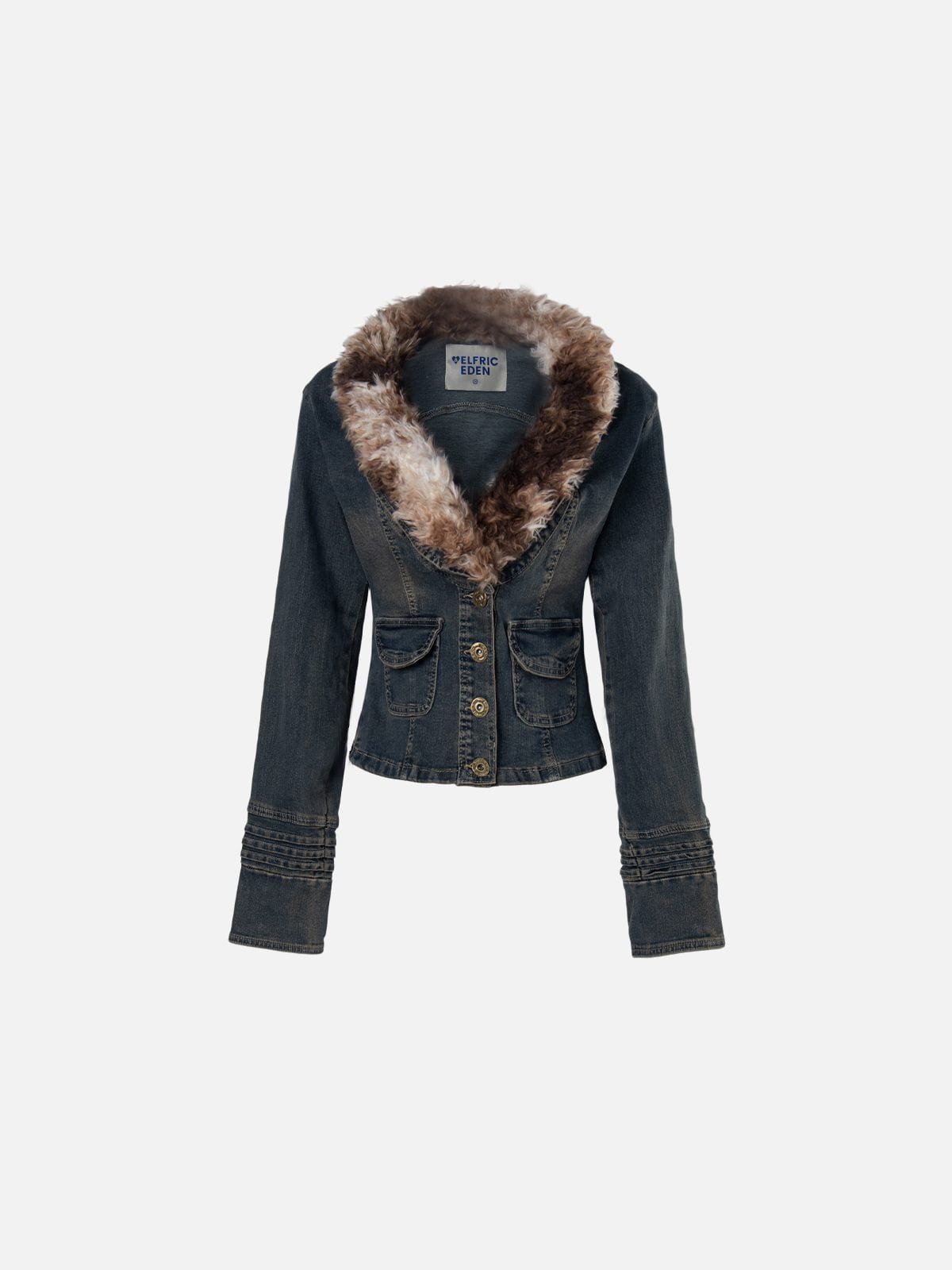 Aelfric Eden Detachable Faux Fur Denim Jacket