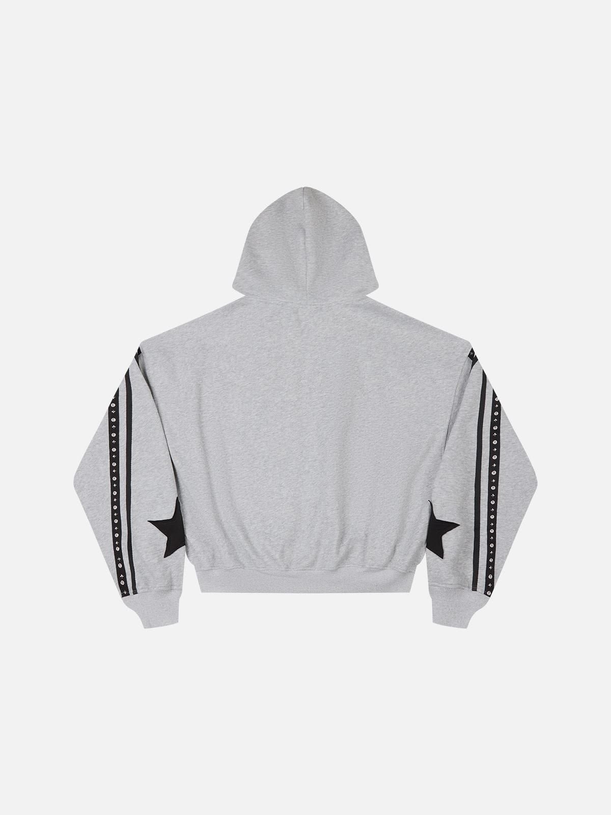 Aelfric Eden Boxy Panel Zip Up Hoodie