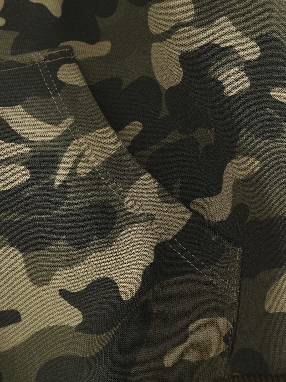 Aelfric Eden CAMO Faux Fur Zip Up Hoodie