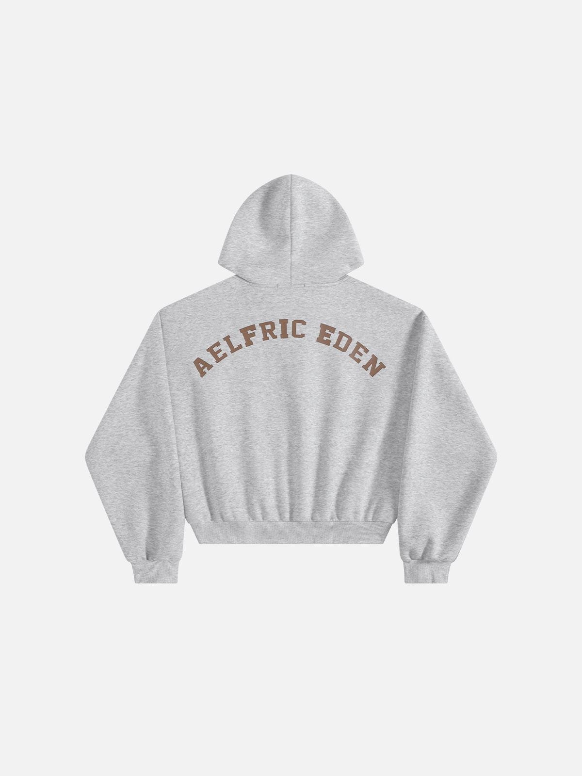Aelfric Eden Boxy Leopard Lined Zip Up Hoodie