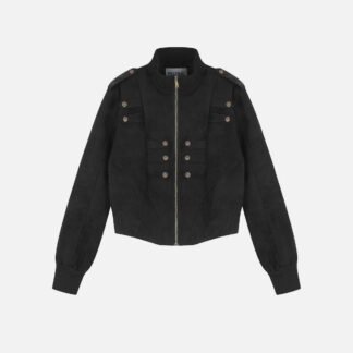 Aelfric Eden Faux Leather Napoleon Jacket