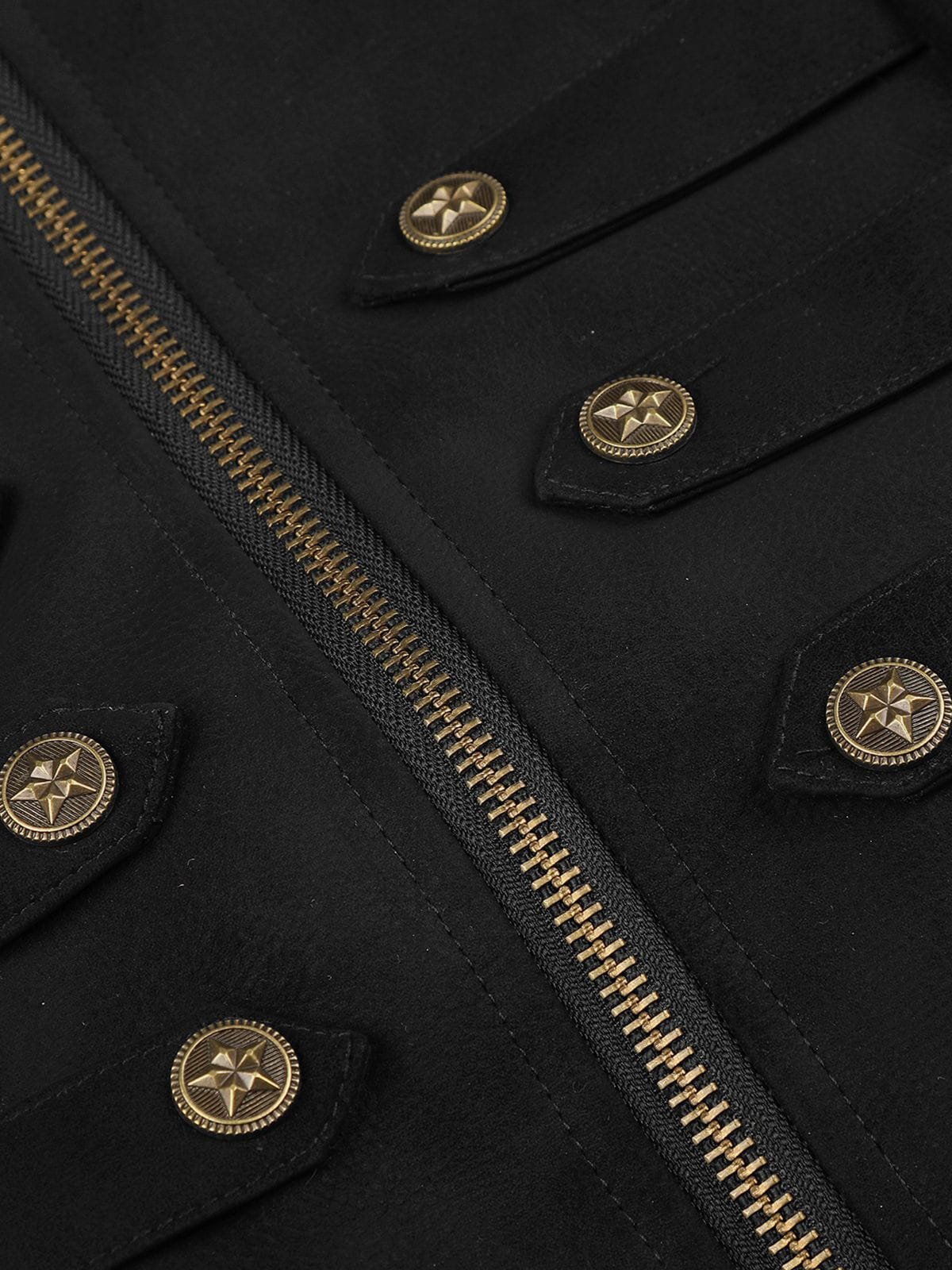 Aelfric Eden Faux Leather Napoleon Jacket