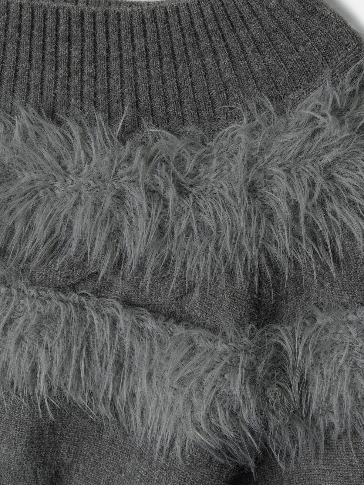 Aelfric Eden Faux Fur Panel Sweater