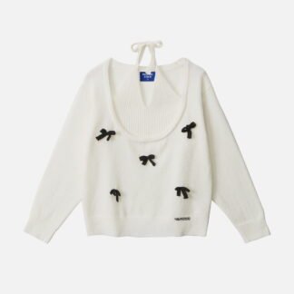 Aelfric Eden Bow Off-The-Shoulder Sweater