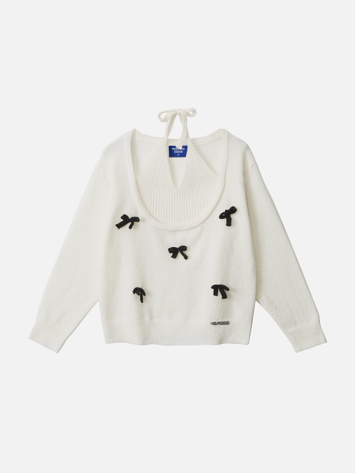 Aelfric Eden Bow Off-The-Shoulder Sweater
