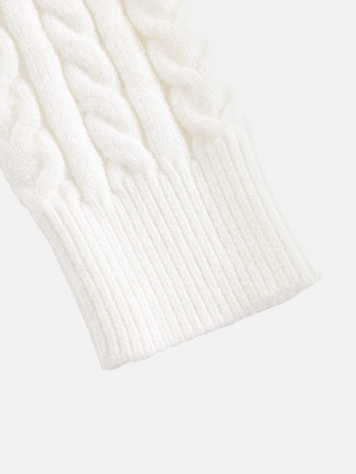 Aelfric Eden Cable Knit Off-The-Shoulder Sweater