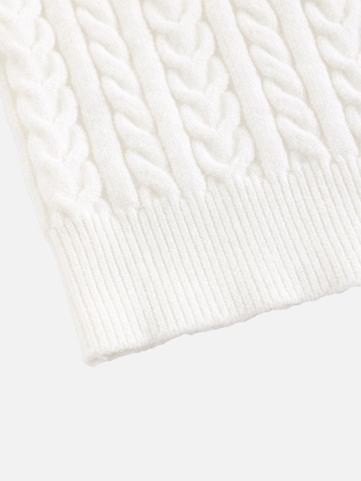 Aelfric Eden Cable Knit Off-The-Shoulder Sweater