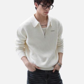 Aelfric Eden Half-Zip Polo Collar Sweater