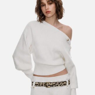 Aelfric Eden Cropped Shoulder Button Sweater