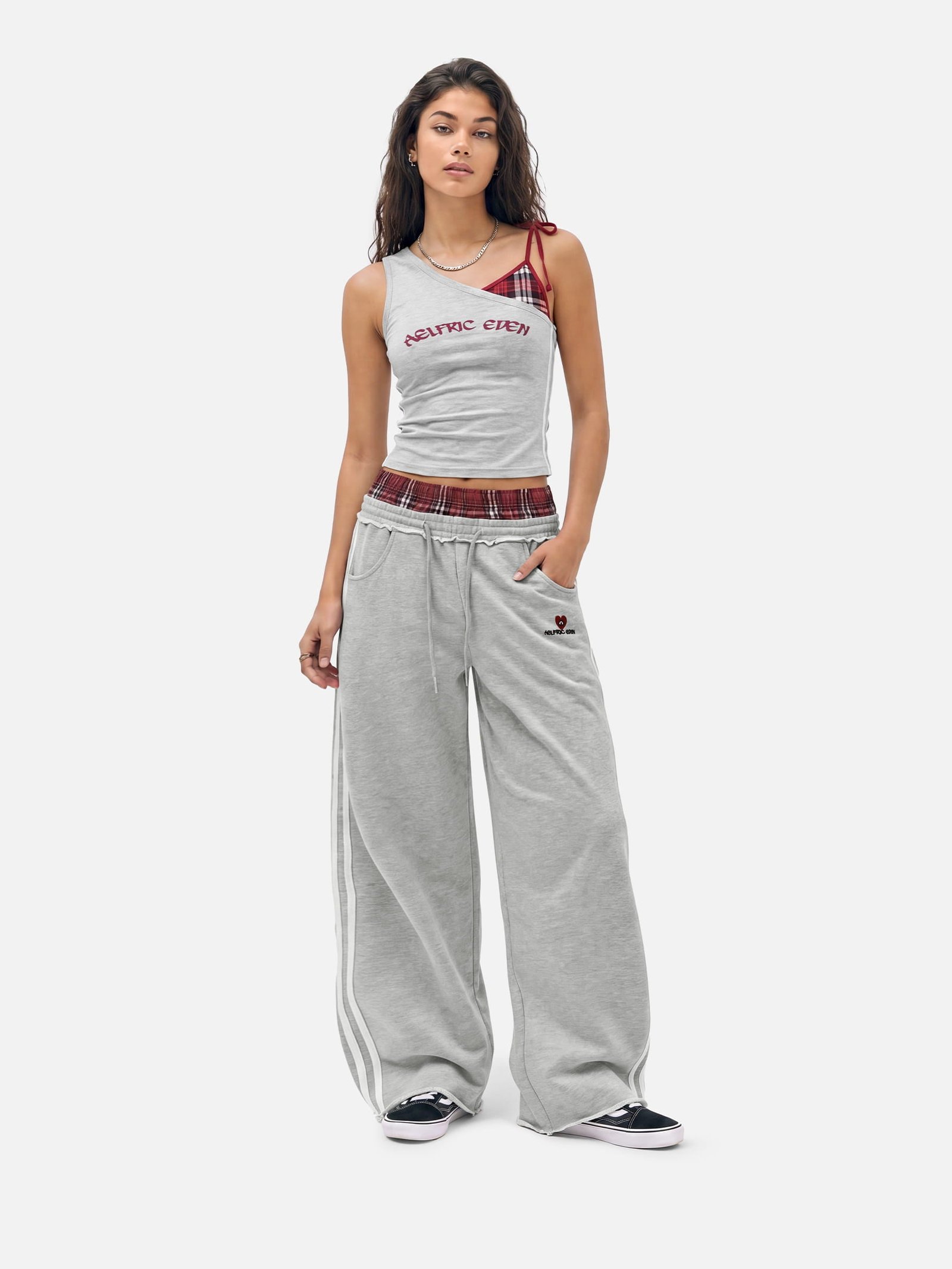 Aelfric Eden Plaid Layered Cami Top