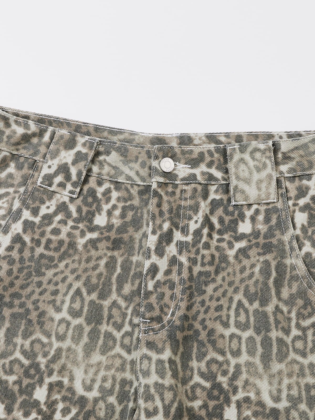 Aelfric Eden Leopard Print Longline Jorts