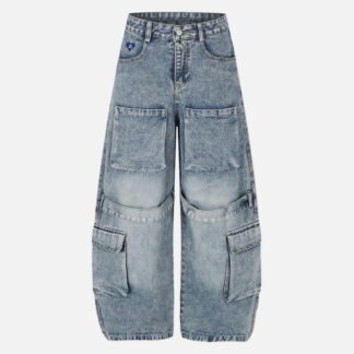 Aelfric Eden Multi Pocket Baggy Barrel Jeans