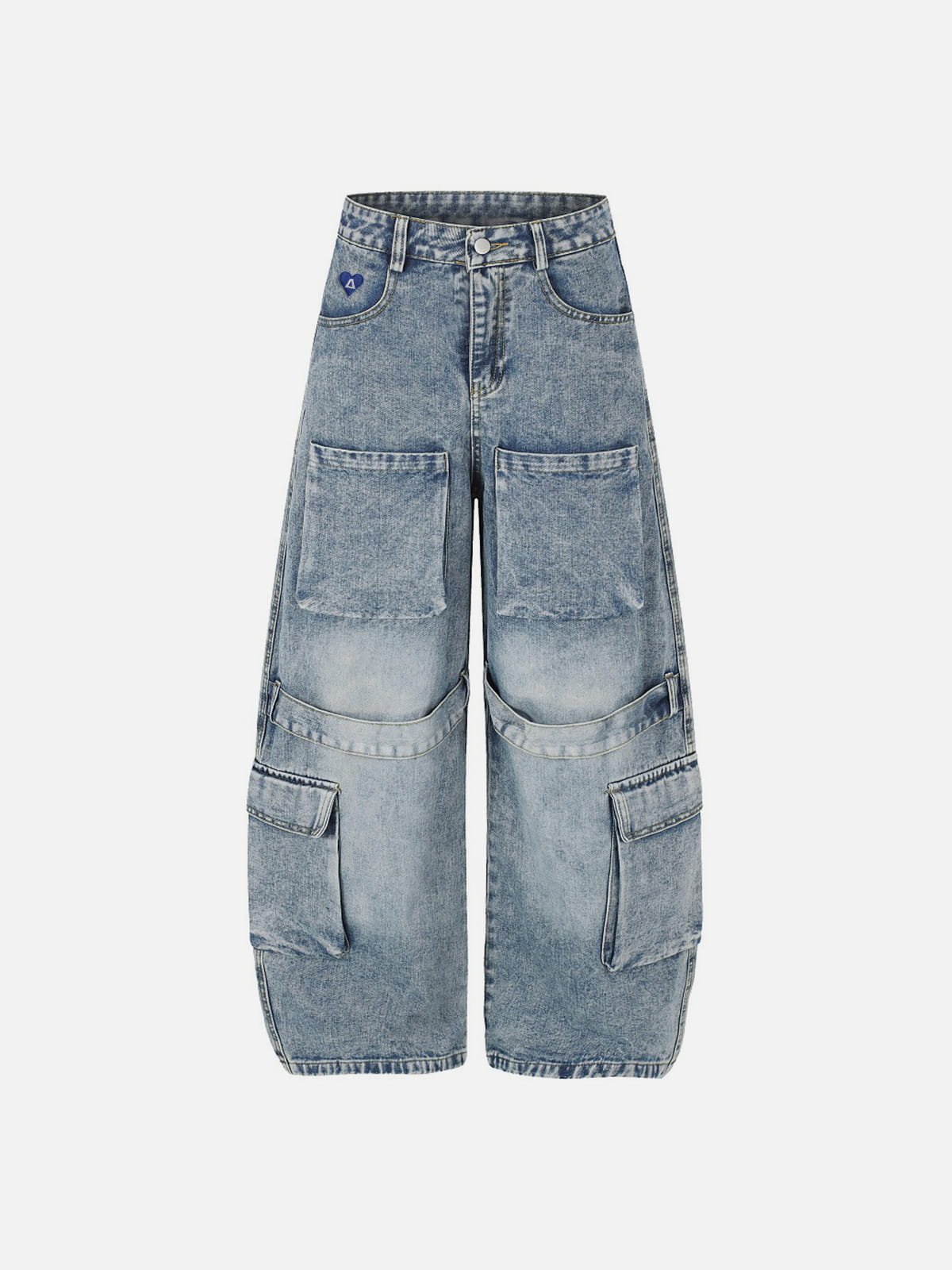 Aelfric Eden Multi Pocket Baggy Barrel Jeans