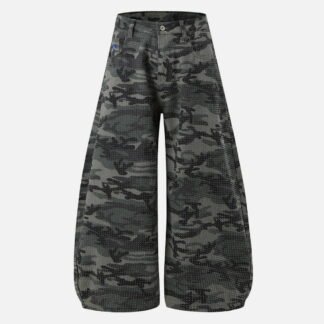 Aelfric Eden Rhinestone CAMO Baggy Barrel Jeans