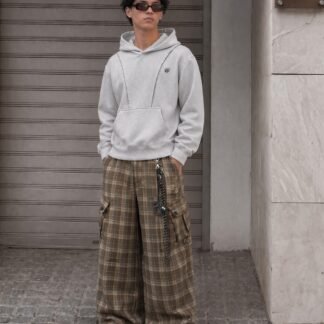 Aelfric Eden Plaid Baggy Barrel Pants