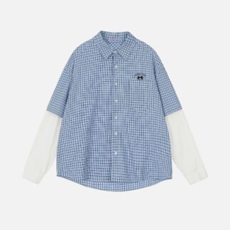 Aelfric Eden Plaid Layered Long Sleeve Shirt