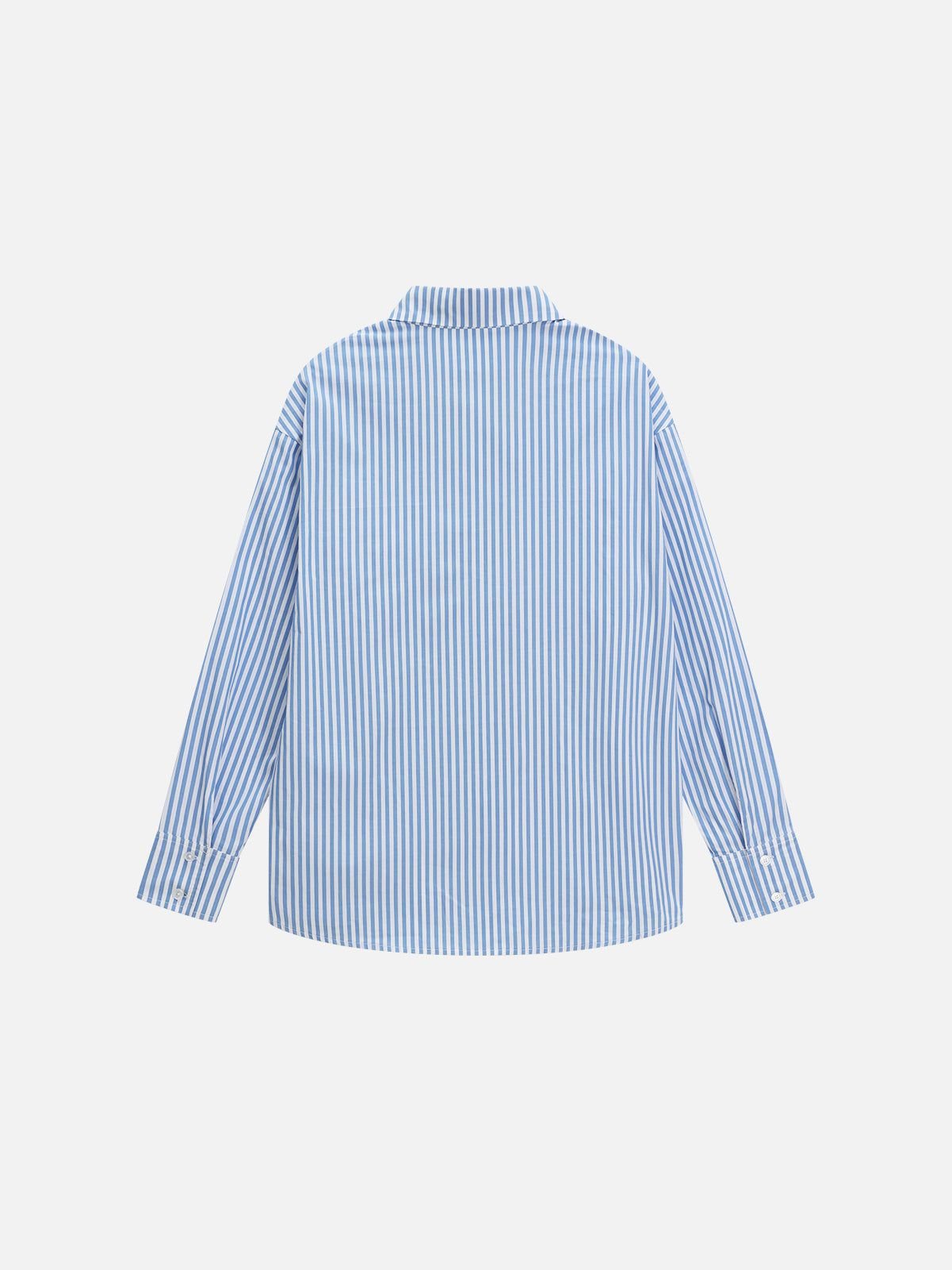 Aelfric Eden Necktie Graphic Stripe Long Sleeve Shirt