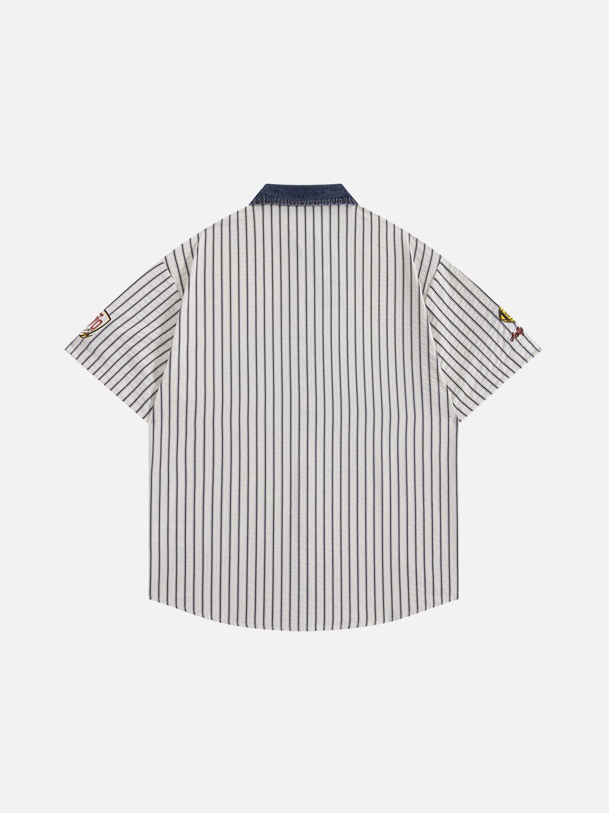 Aelfric Eden Stripe Patch Short Sleeve Shirt