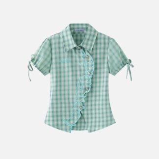 Aelfric Eden Plaid Cat Short Sleeve Shirt