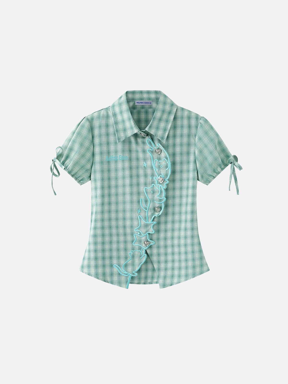 Aelfric Eden Plaid Cat Short Sleeve Shirt