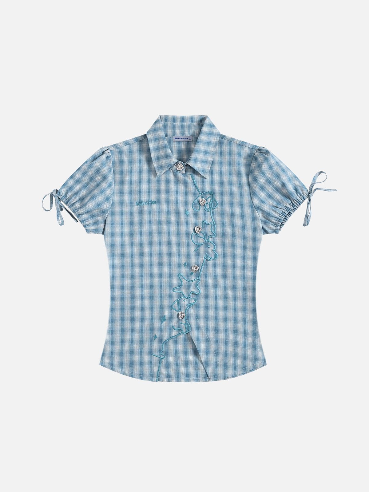 Aelfric Eden Plaid Cat Short Sleeve Shirt