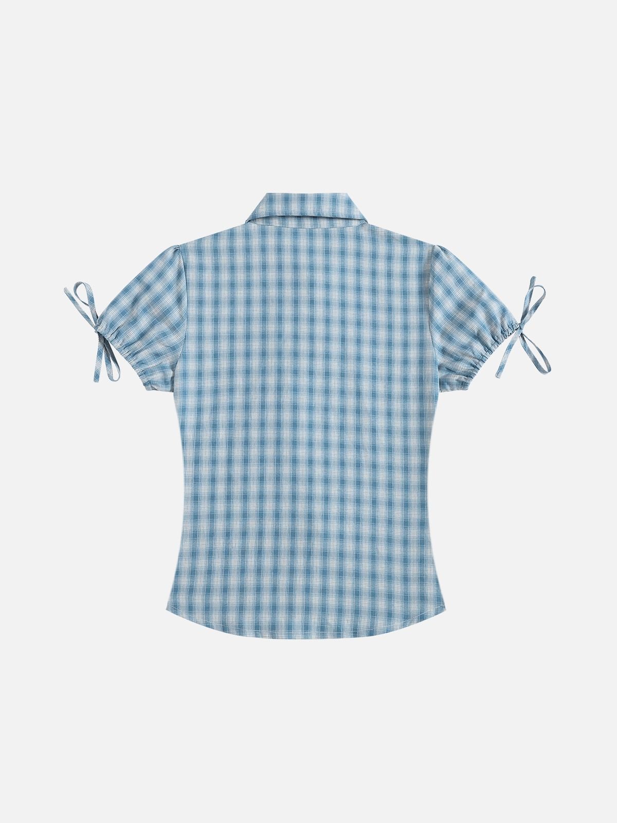 Aelfric Eden Plaid Cat Short Sleeve Shirt