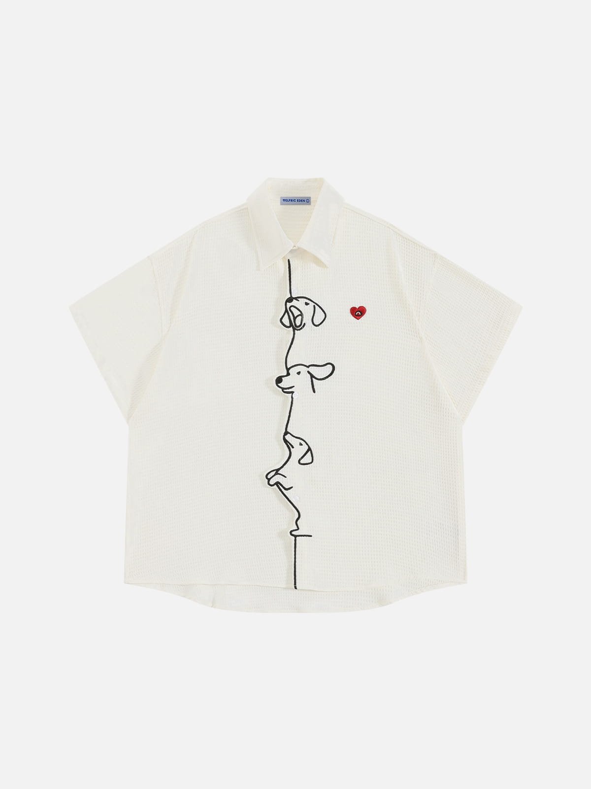 Aelfric Eden Boxy Dachshund Embroidery Short Sleeve Shirt
