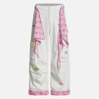 Aelfric Eden Plaid Tie Baggy Pants