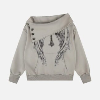 Aelfric Eden Graphic Off-The-Shoulder Sweatshirt