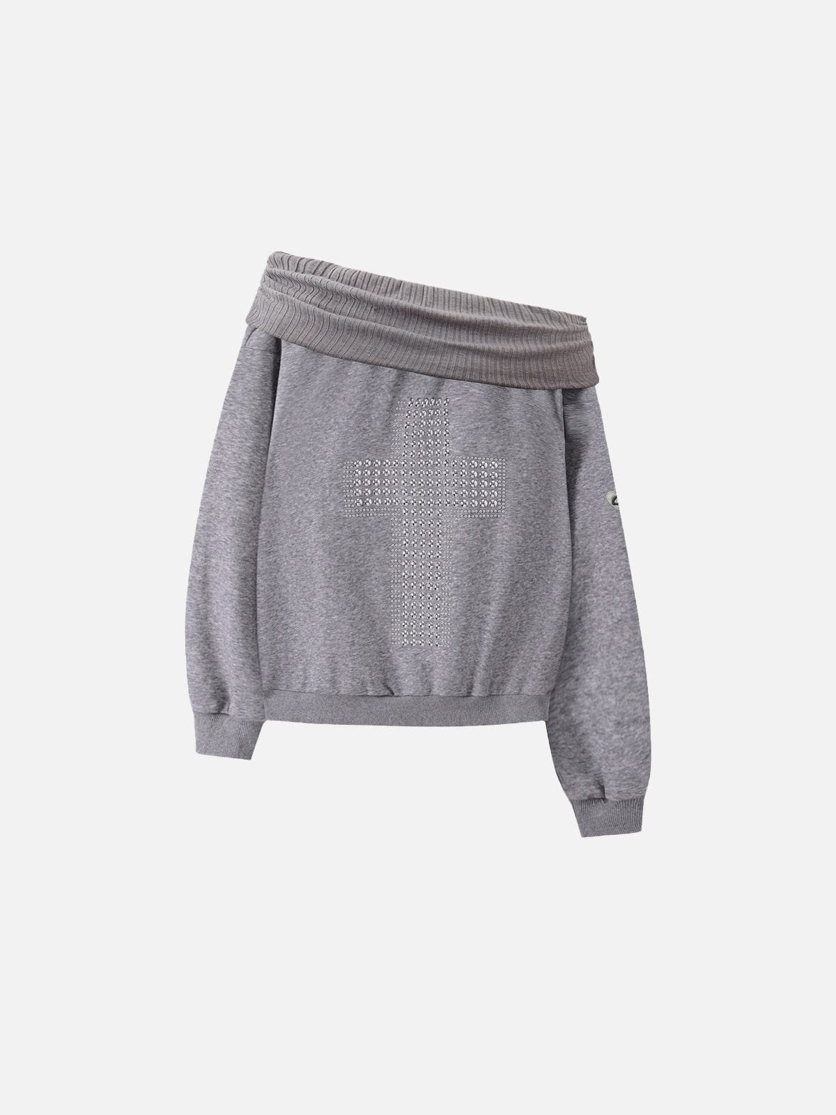Aelfric Eden Studded Off-Shoulder Sweatshirt