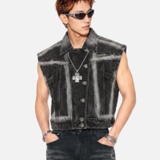 Aelfric Eden Super Boxy Washed Denim Vest